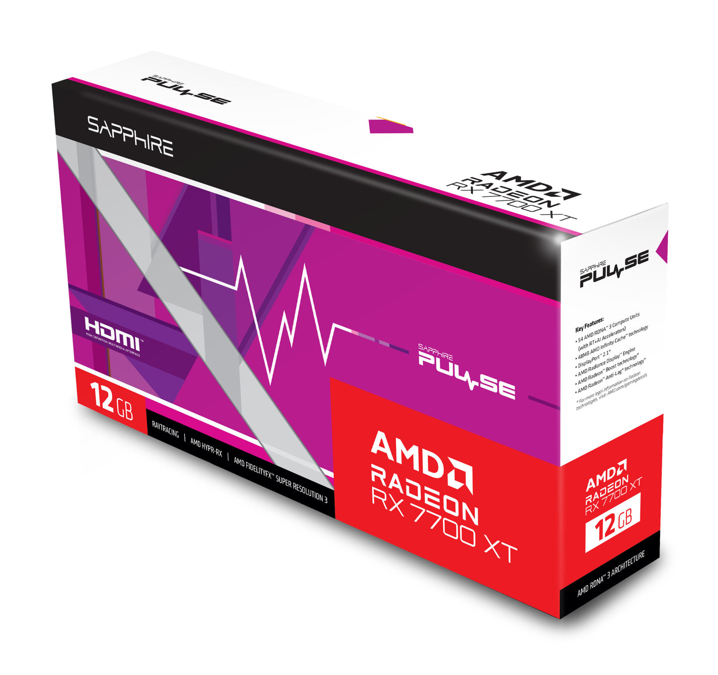 Scheda Video Sapphire Radeon RX 7700 XT PULSE Gaming 12GB