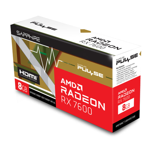 Scheda Video Sapphire Radeon RX 7600 PULSE 8G