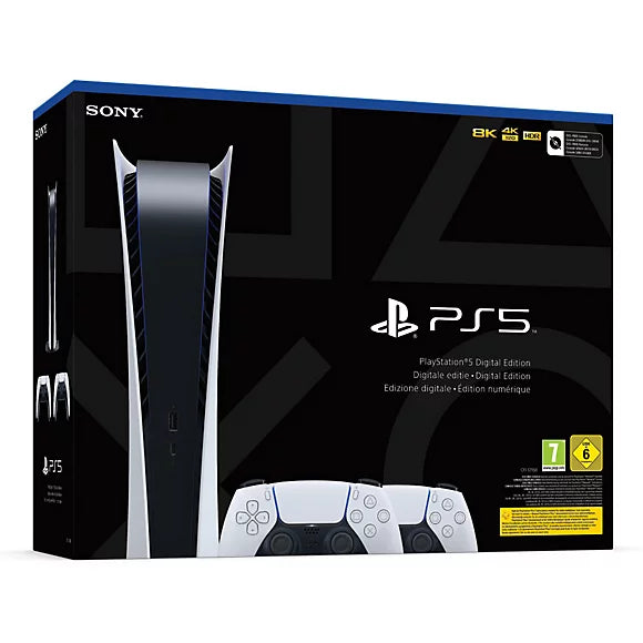 PlayStation®5 edizione digitale - Bundle con due Controller wireless DualSense™